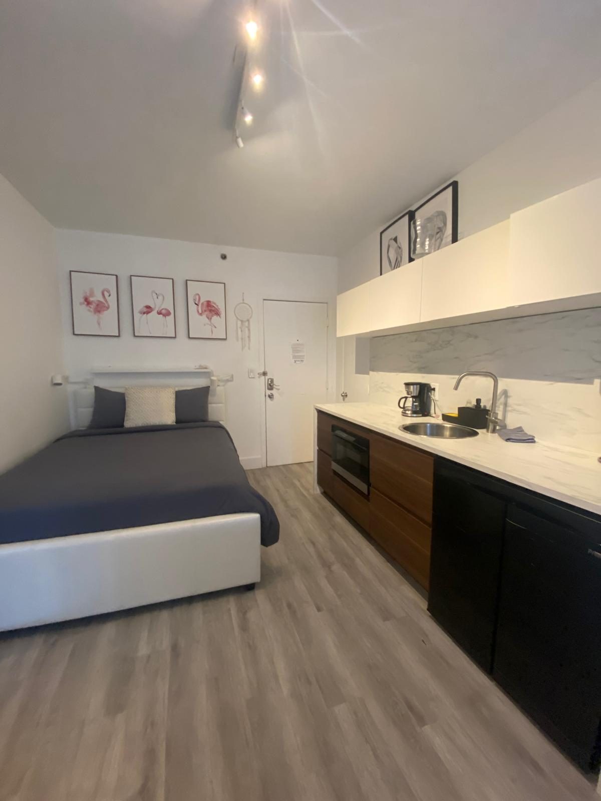 Studio apartment, freshly turned over
